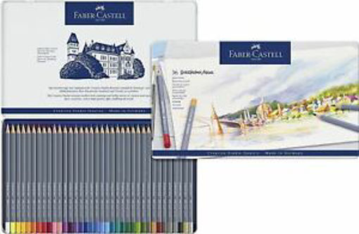 Picture of FABER CASTEL AQUA WATERCOLOUR PENCILS TIN X36